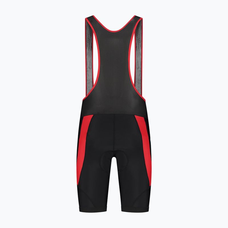 Pantaloncini da ciclismo Rogelli Core Bib Short da uomo nero/rosso 7
