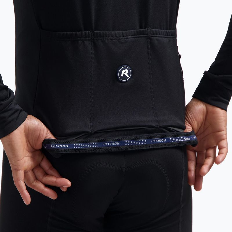 Maglia da ciclismo a maniche lunghe uomo Rogelli Essential II black 5