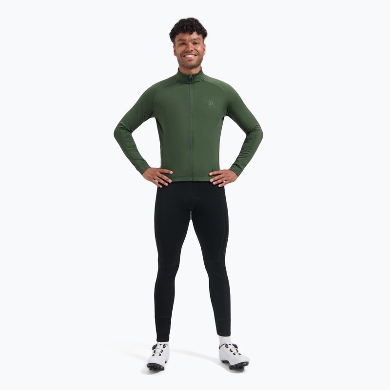 Maglia da ciclismo a maniche lunghe uomo Rogelli Essential II green 2