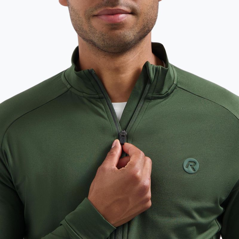Maglia da ciclismo a maniche lunghe uomo Rogelli Essential II green 4