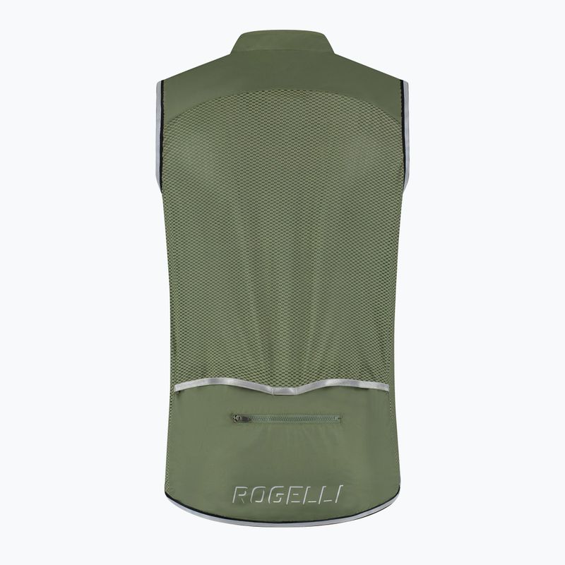Gilet da ciclismo uomo Rogelli Core army green 4