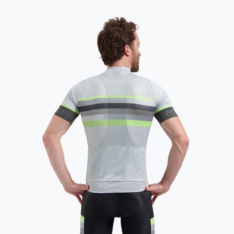 Maglietta da ciclismo da uomo Rogelli Hero II grey/lime 2