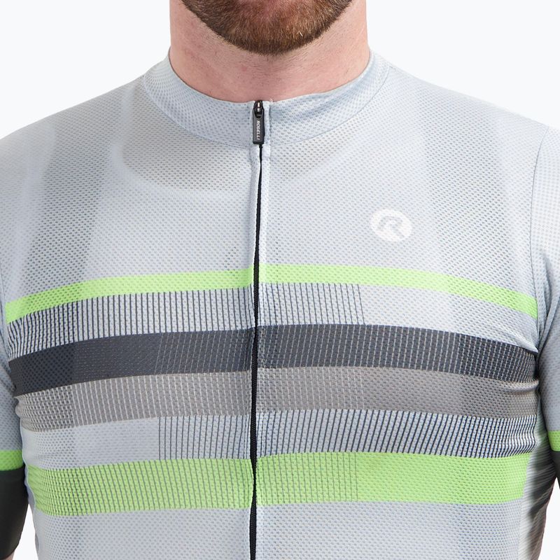 Maglietta da ciclismo da uomo Rogelli Hero II grey/lime 3