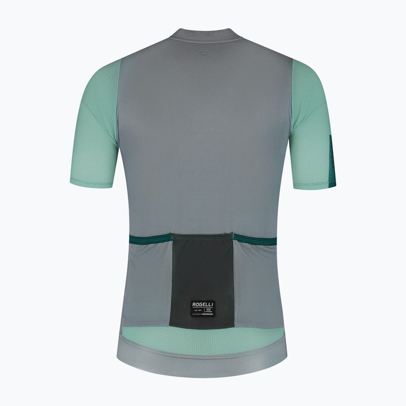 Maglietta da ciclismo da uomo Rogelli Fast grey/dusty teal/teal 7