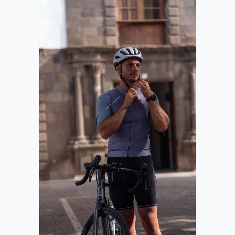 Maglietta da ciclismo da uomo Rogelli Fast grey/dusty teal/teal 8