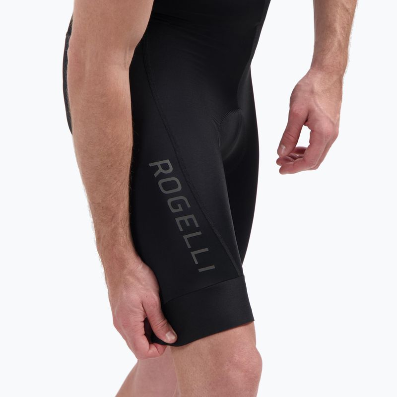 Pantaloncini da ciclismo da uomo Rogelli Essential II Bib Short black 5