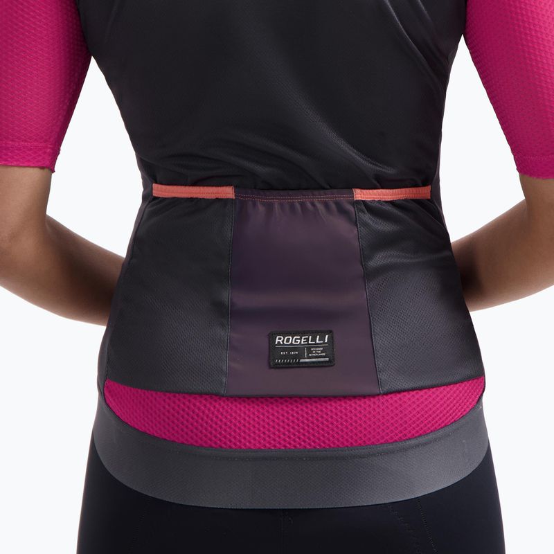 Maglia da ciclismo da donna Rogelli Fast ebony/pink/coral 4