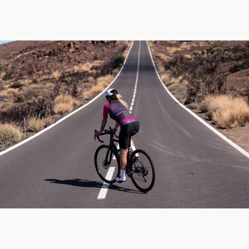 Maglia da ciclismo da donna Rogelli Fast ebony/pink/coral 10