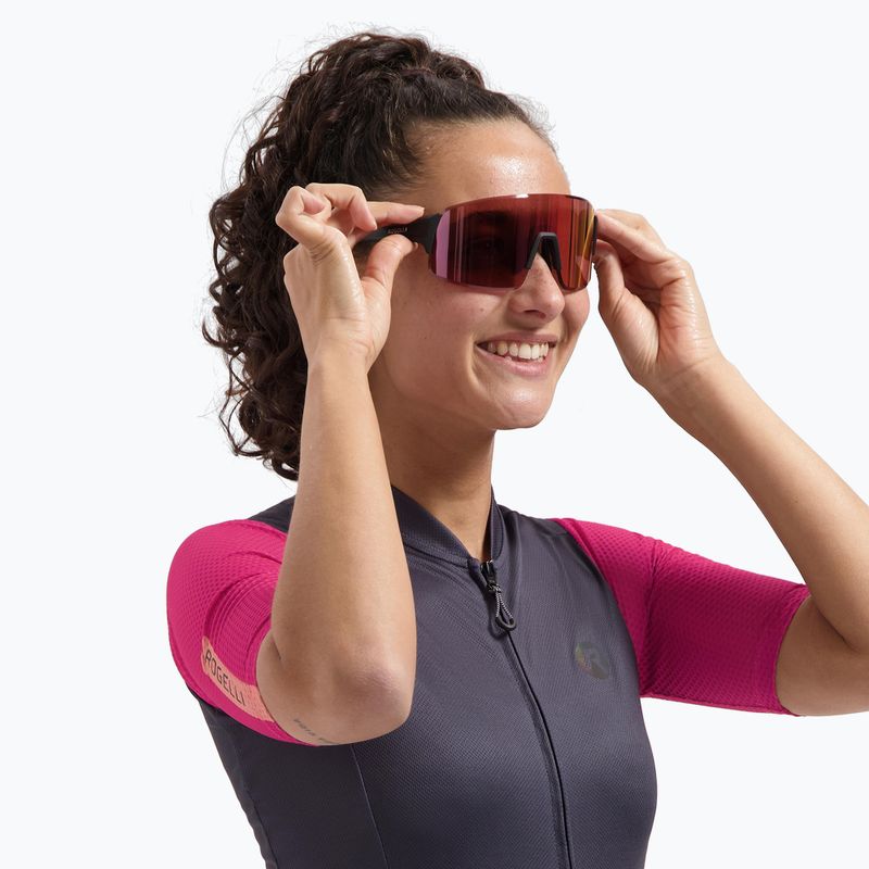 Occhiali da sole Rogelli Swift Full Revo black/red full revo 7