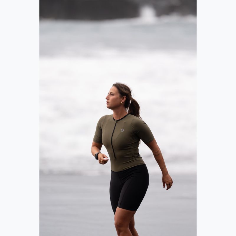 Body da triathlon Rogelli Florida Tri Suit black/army green 12