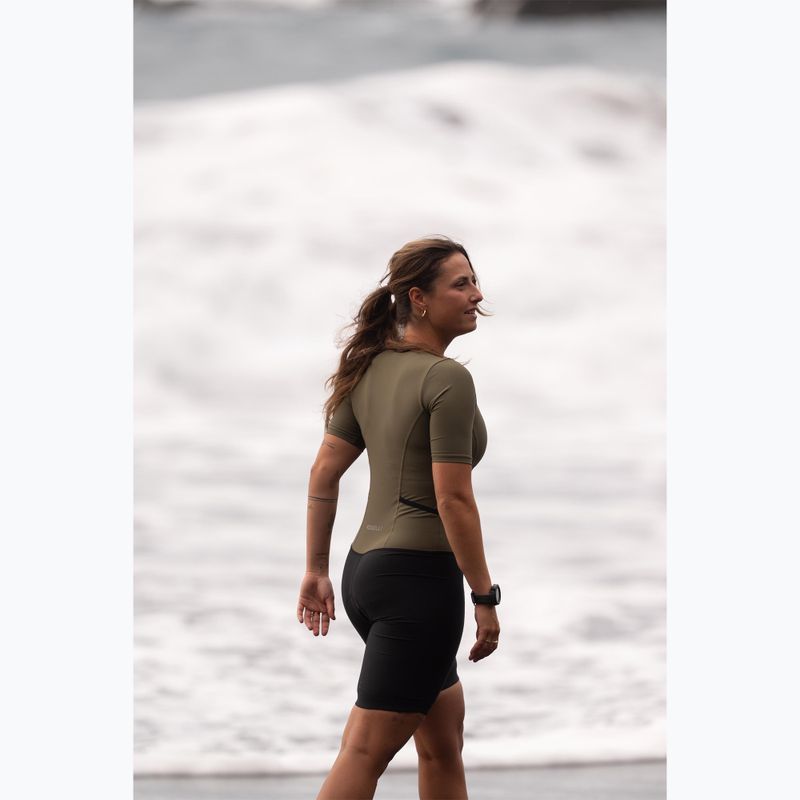 Body da triathlon Rogelli Florida Tri Suit black/army green 13