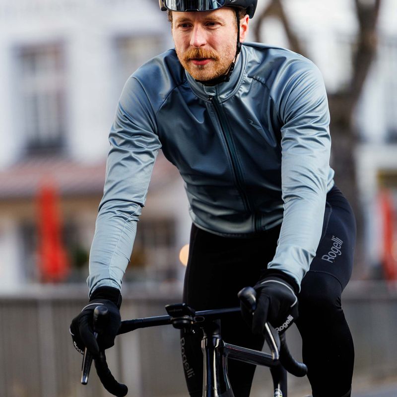 Giacca da ciclismo uomo Rogelli Essential II Jacket grey 11