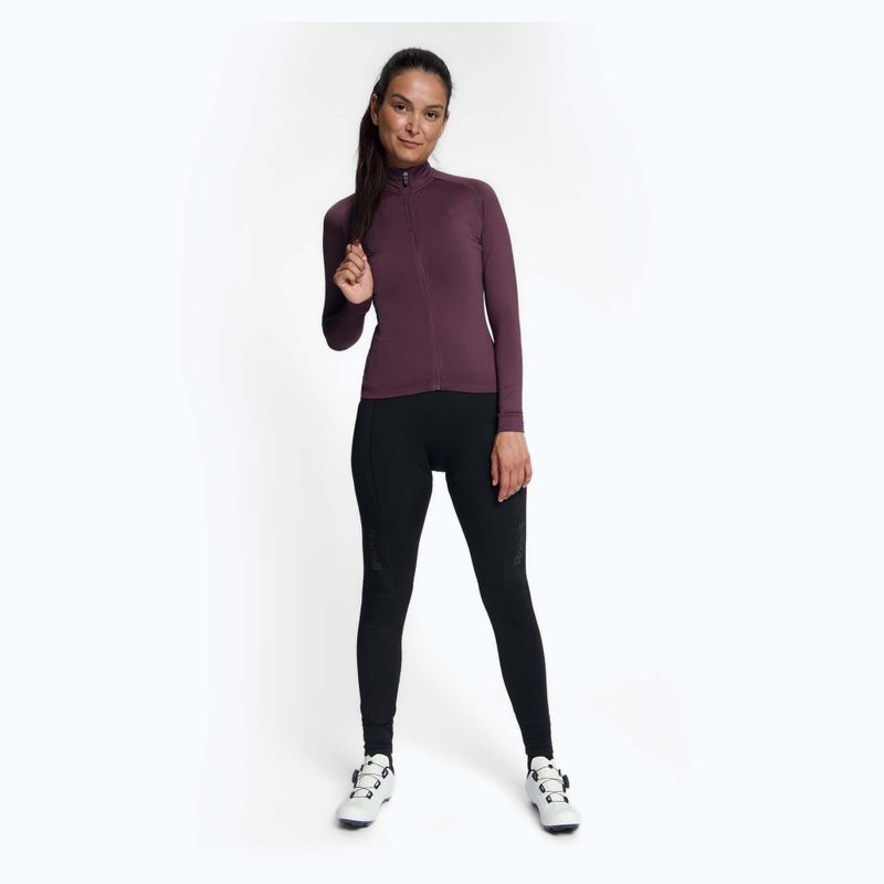 Longsleeve da ciclismo da donna Rogelli Essential II eggplant 2