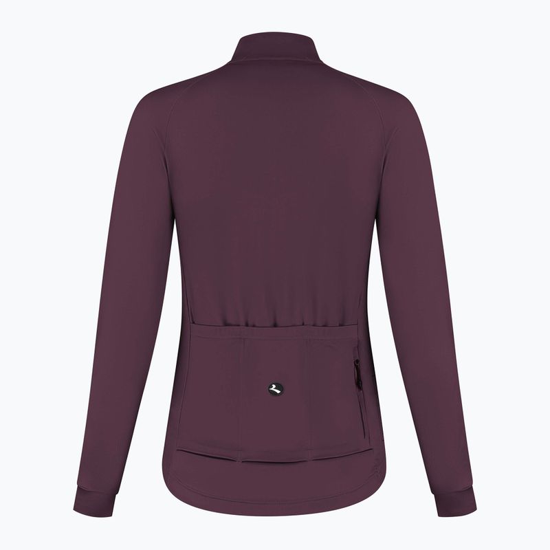 Longsleeve da ciclismo da donna Rogelli Essential II eggplant 8