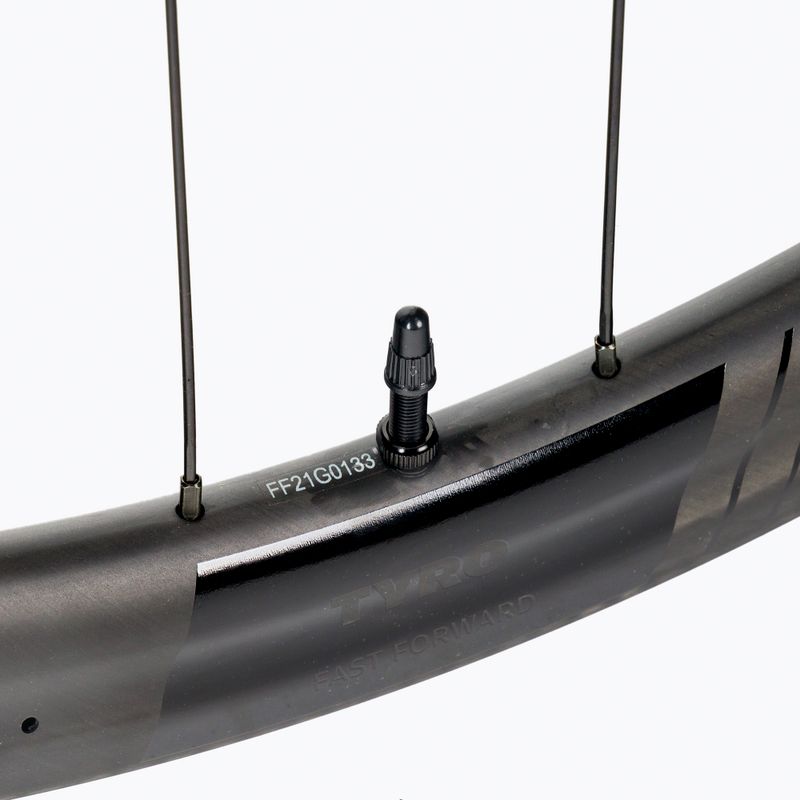 FFWD Carbon Tyro FCC SP 24H/24H DBCL 12 mm TA 11SP Shimano ruote da bicicletta grigie 6