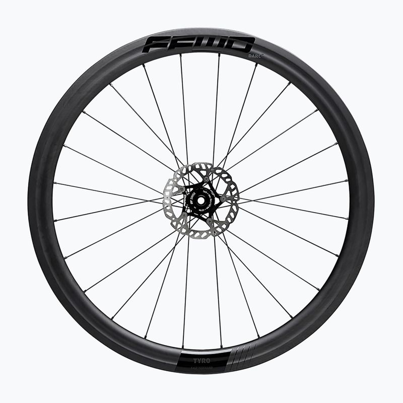 FFWD Carbon Tyro FCC SP 24H/24H DBCL 12 mm TA 11SP Shimano ruote da bicicletta grigie 8