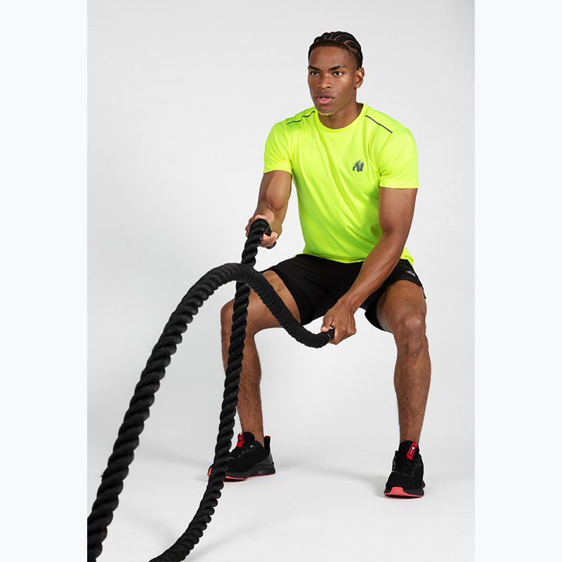 Maglietta da allenamento da uomo Gorilla Wear Washington giallo 5