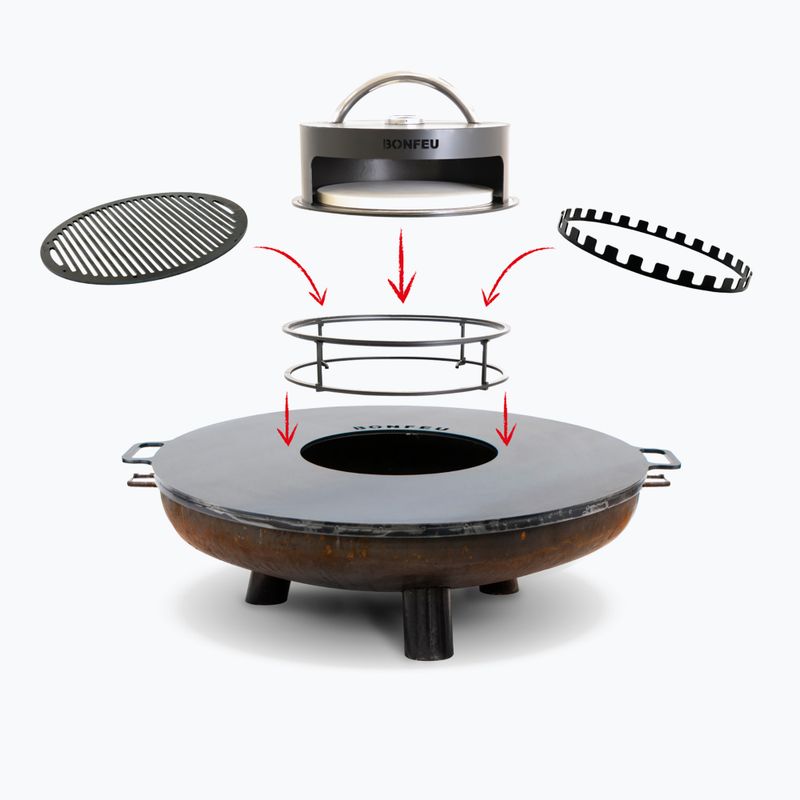 Braciere da giardino BonFeu BonBowl Plus 60 cm corten 2