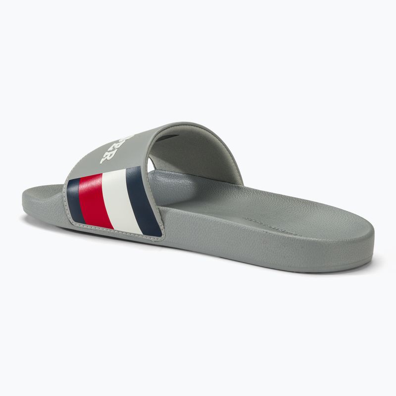 Tommy Hilfiger uomo RWB Pool Slide Ciabatte argento antico 3