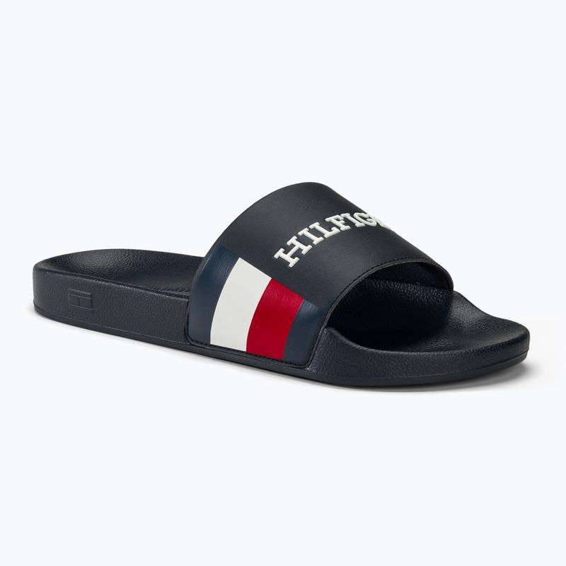 Tommy Hilfiger Ciabatte uomo RWB Pool Slide Ciabatte desert sky