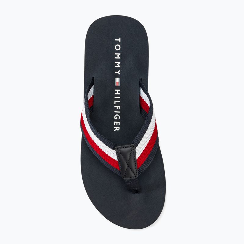 Tommy Hilfiger Corporate Beach Sandal uomo infradito desert sky 5