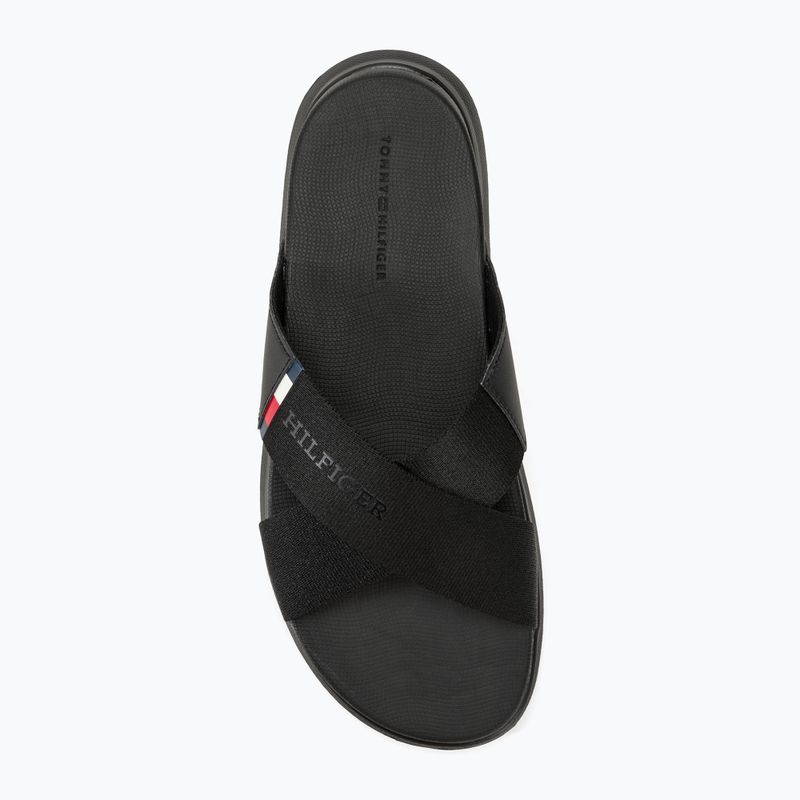 Sandalo da spiaggia Tommy Hilfiger Comfort Criss Cross Uomo nero 5