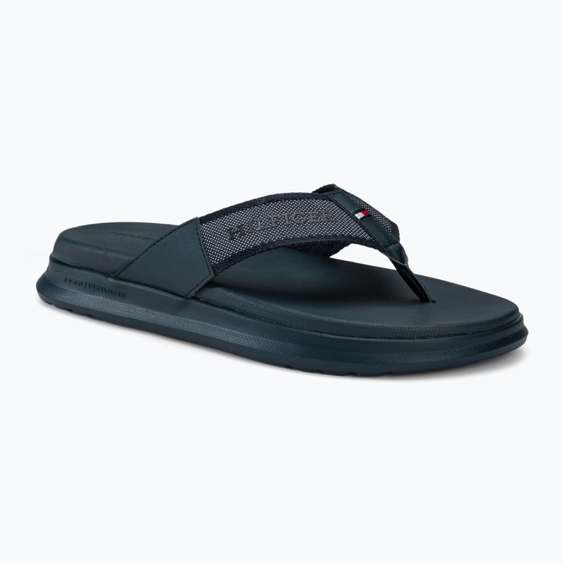 Tommy Hilfiger Uomo Comfort Toe Post Beach Sandal desert sky infradito