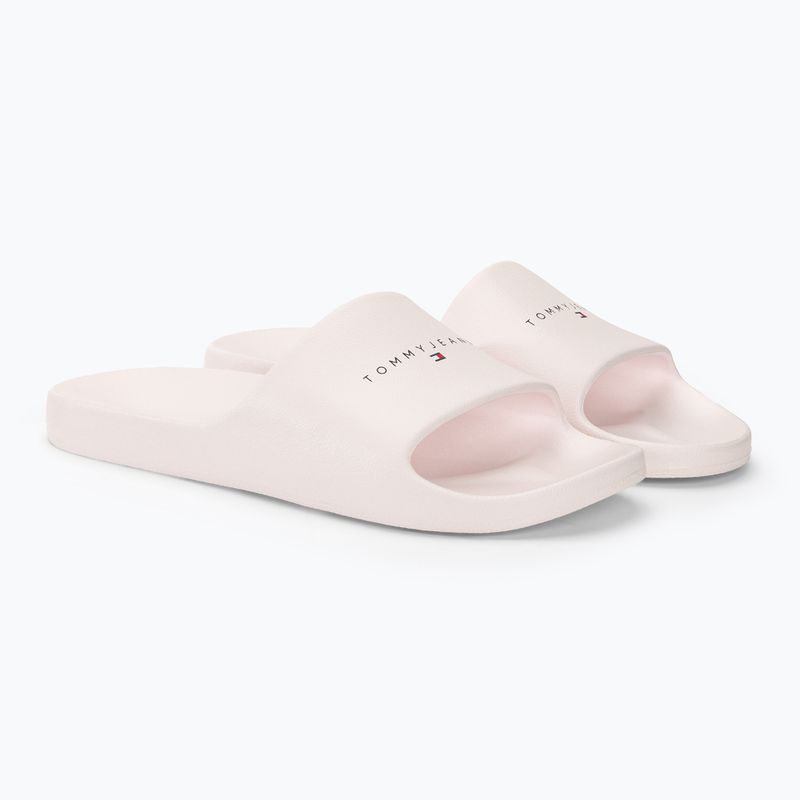 Tommy Jeans Scivolo da piscina in Pu stampato da donna ecru 4