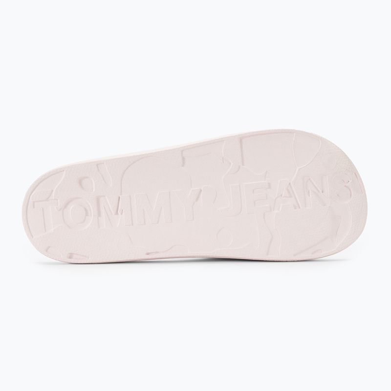 Tommy Jeans Scivolo da piscina in Pu stampato da donna ecru 5