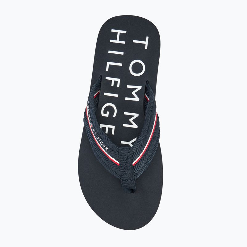 Tommy Hilfiger Web Beach Sandal uomo infradito desert sky 5