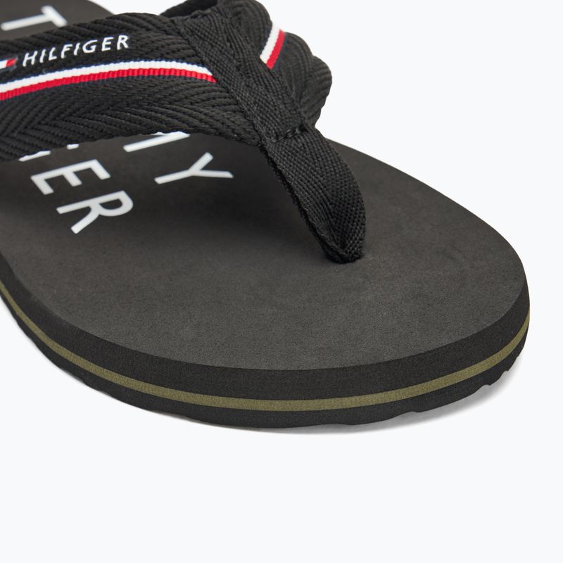 Tommy Hilfiger Web Beach Sandal uomo nero infradito 7