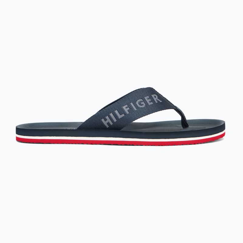 Tommy Hilfiger Comfort Beach Sandal uomo infradito in denim militare 2