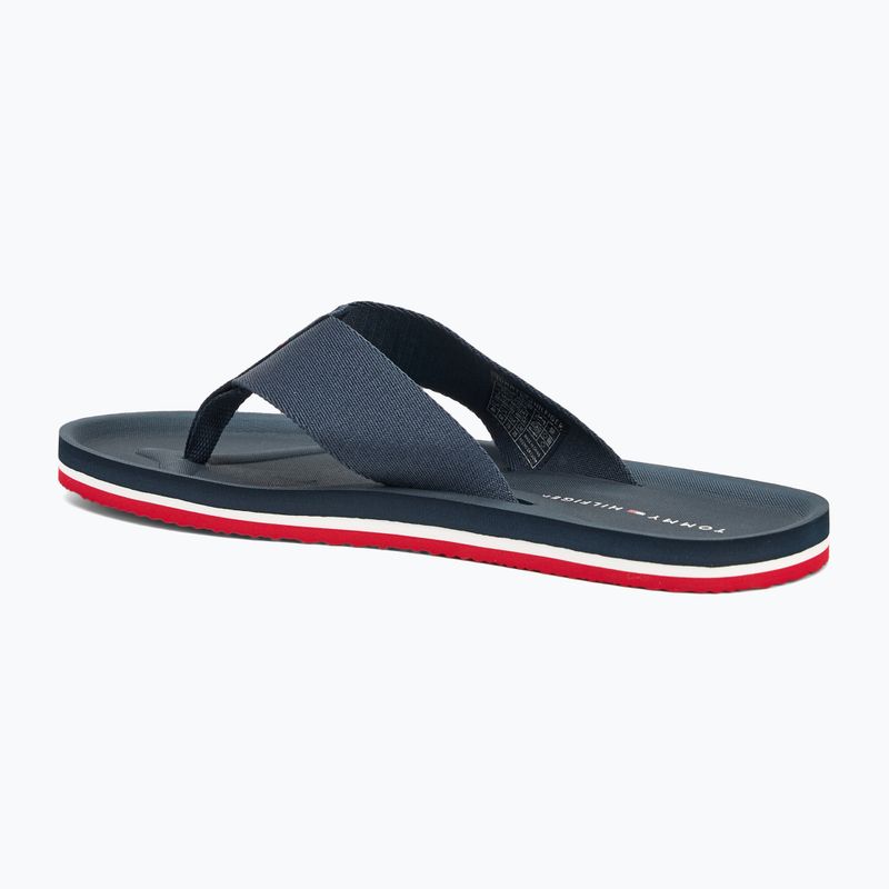Tommy Hilfiger Comfort Beach Sandal uomo infradito in denim militare 3
