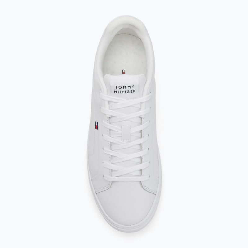 Scarpe Tommy Hilfiger da uomo Icon Court Lth Flag Ess bianco 5