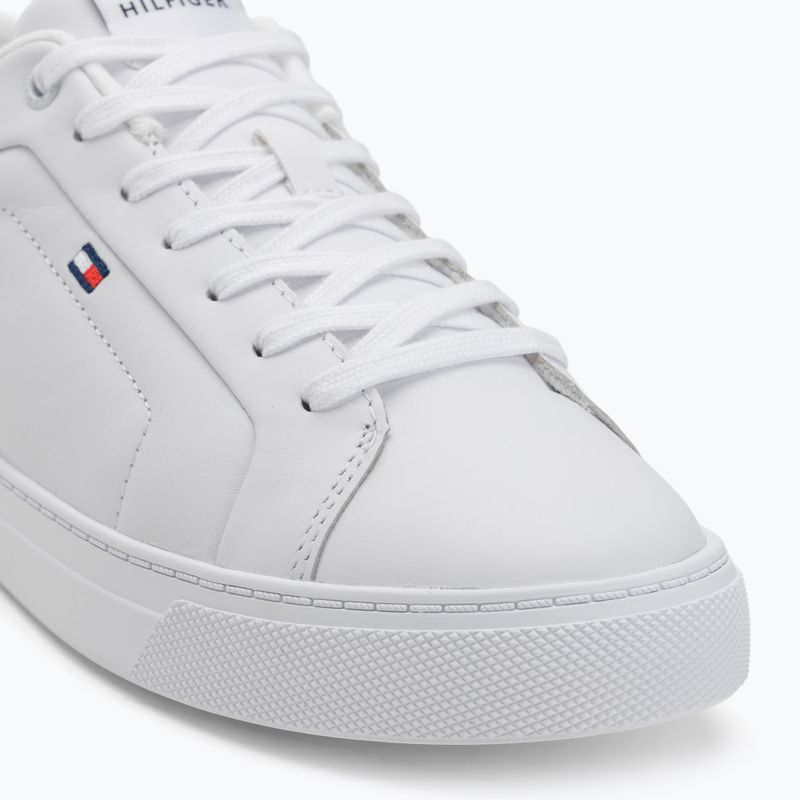 Scarpe Tommy Hilfiger da uomo Icon Court Lth Flag Ess bianco 7