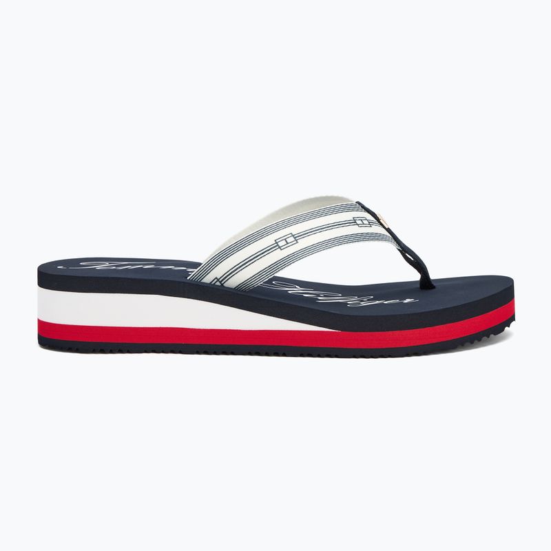 Tommy Hilfiger Im Th Signature Beach Sandal infradito da donna rwb 2