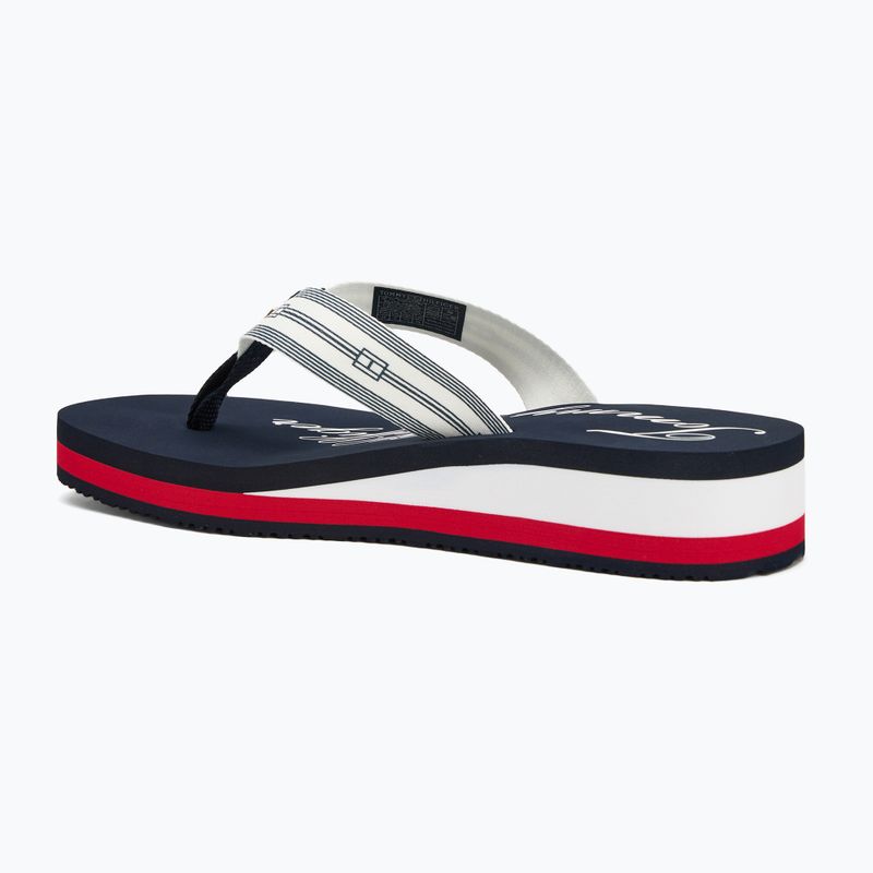 Tommy Hilfiger Im Th Signature Beach Sandal infradito da donna rwb 3
