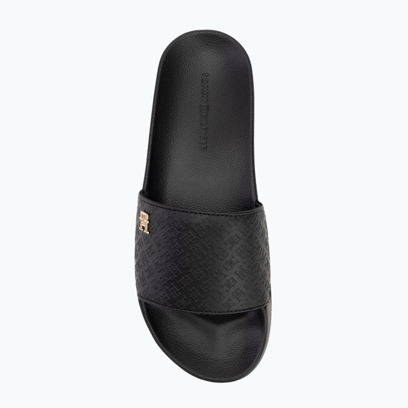 Tommy Hilfiger infradito da donna Monogram Poolside nero 5