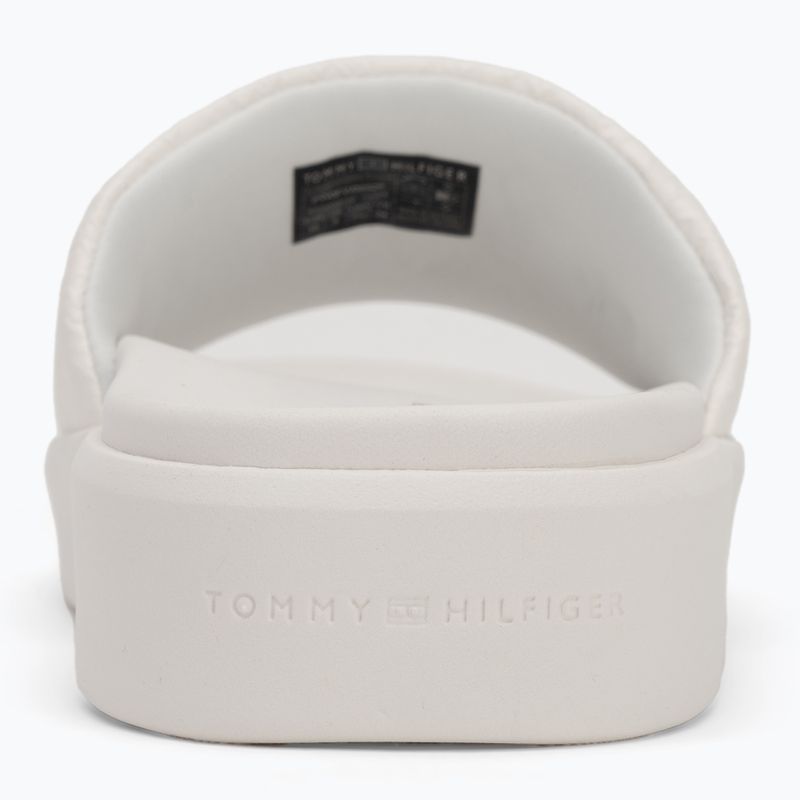 Tommy Hilfiger infradito donna Platform Monogram Poolslide bianco antico 6