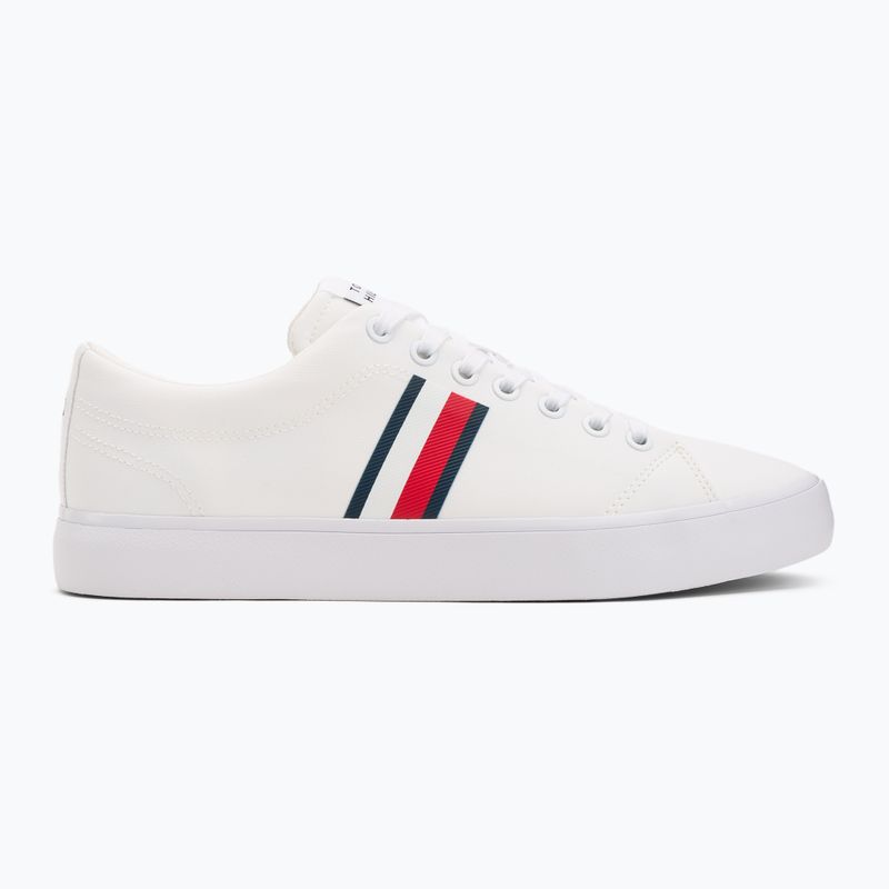 Scarpe da ginnastica Tommy Hilfiger uomo Th Hi Vulc Low Core Stripes Mesh bianco 2