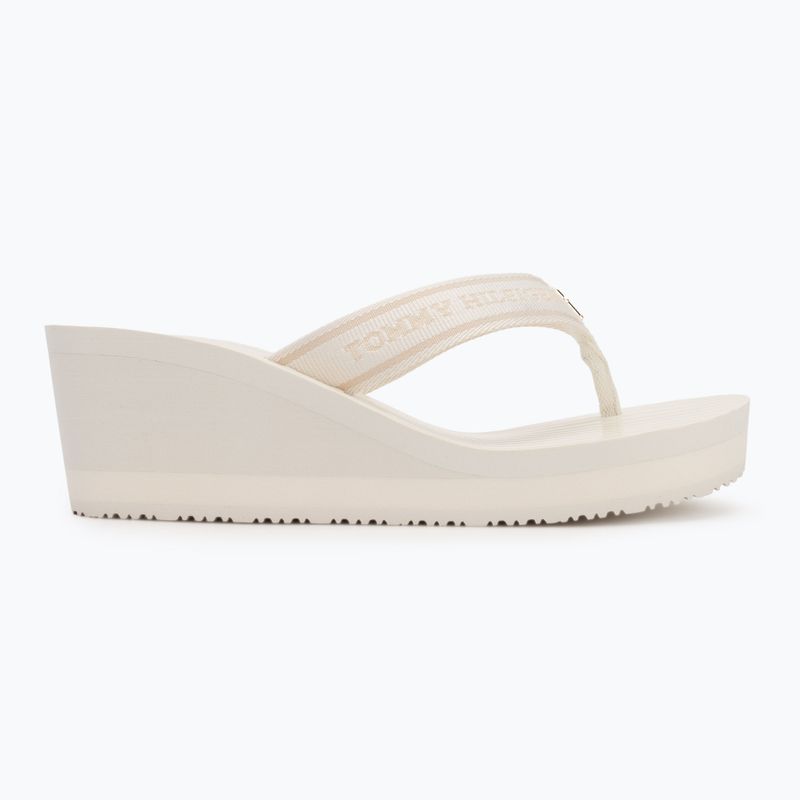 Tommy Hilfiger infradito donna Stripes Wedge Beach Sandal avorio 2