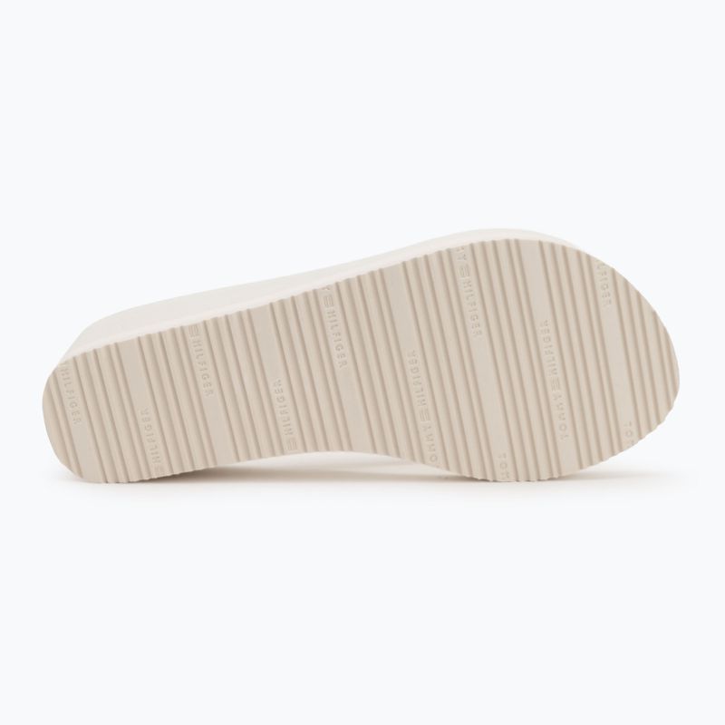Tommy Hilfiger infradito donna Stripes Wedge Beach Sandal avorio 4