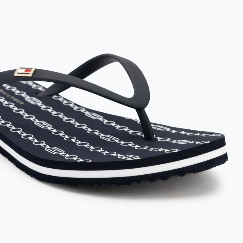 Tommy Hilfiger infradito donna Strap Beach Sandal blu spaziale 7