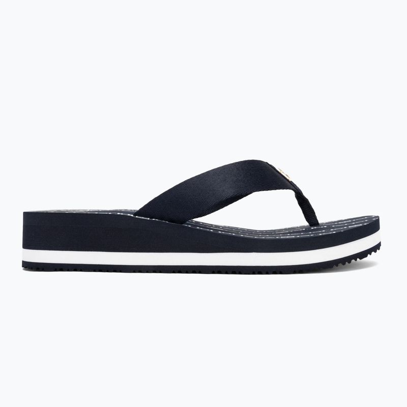 Tommy Hilfiger Donna Im Th Chainprint Midwedge Sandal blu spaziale 2