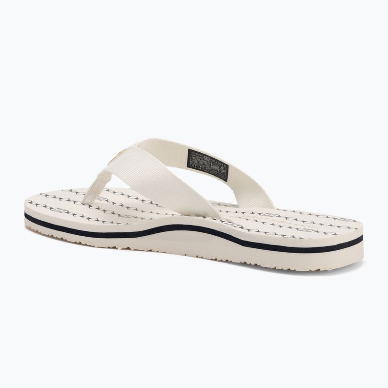 Tommy Hilfiger infradito donna Chain Print Beach Sandal avorio 3