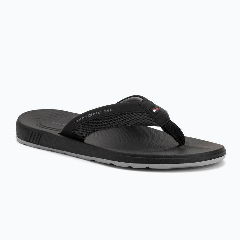 Sandalo da spiaggia Tommy Hilfiger da uomo, nero