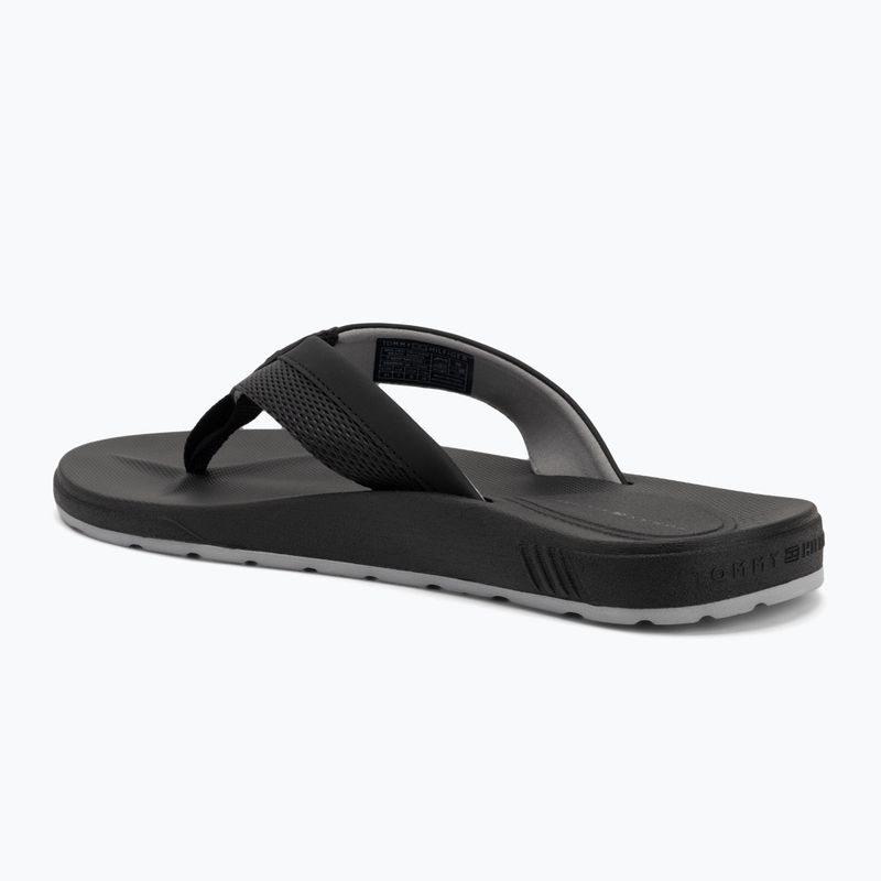 Sandalo da spiaggia Tommy Hilfiger da uomo, nero 3