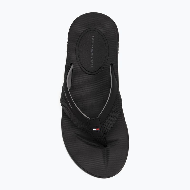 Sandalo da spiaggia Tommy Hilfiger da uomo, nero 5