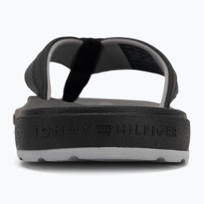 Sandalo da spiaggia Tommy Hilfiger da uomo, nero 6