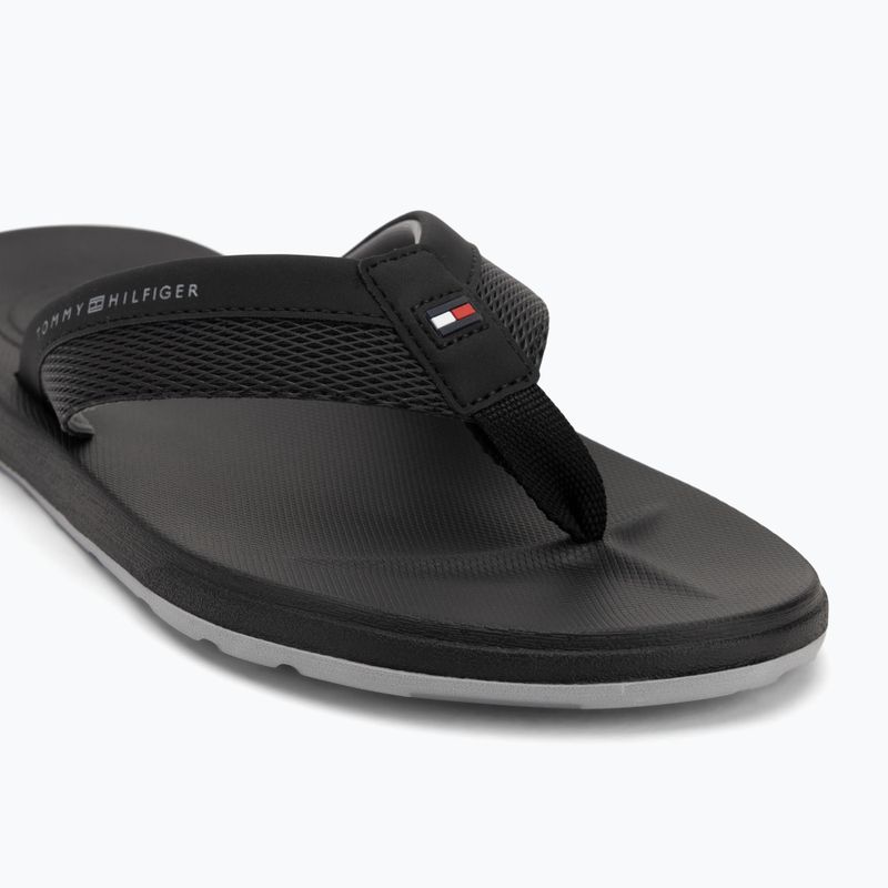 Sandalo da spiaggia Tommy Hilfiger da uomo, nero 7